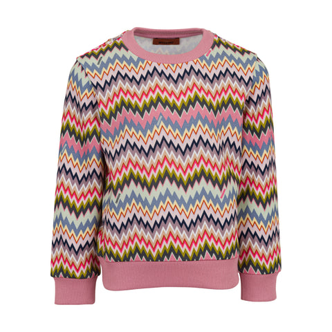 Missoni Kids Girls Pink Zig Zag Legging Set Missoni Kids Girls Pink Zig Zag Legging Set