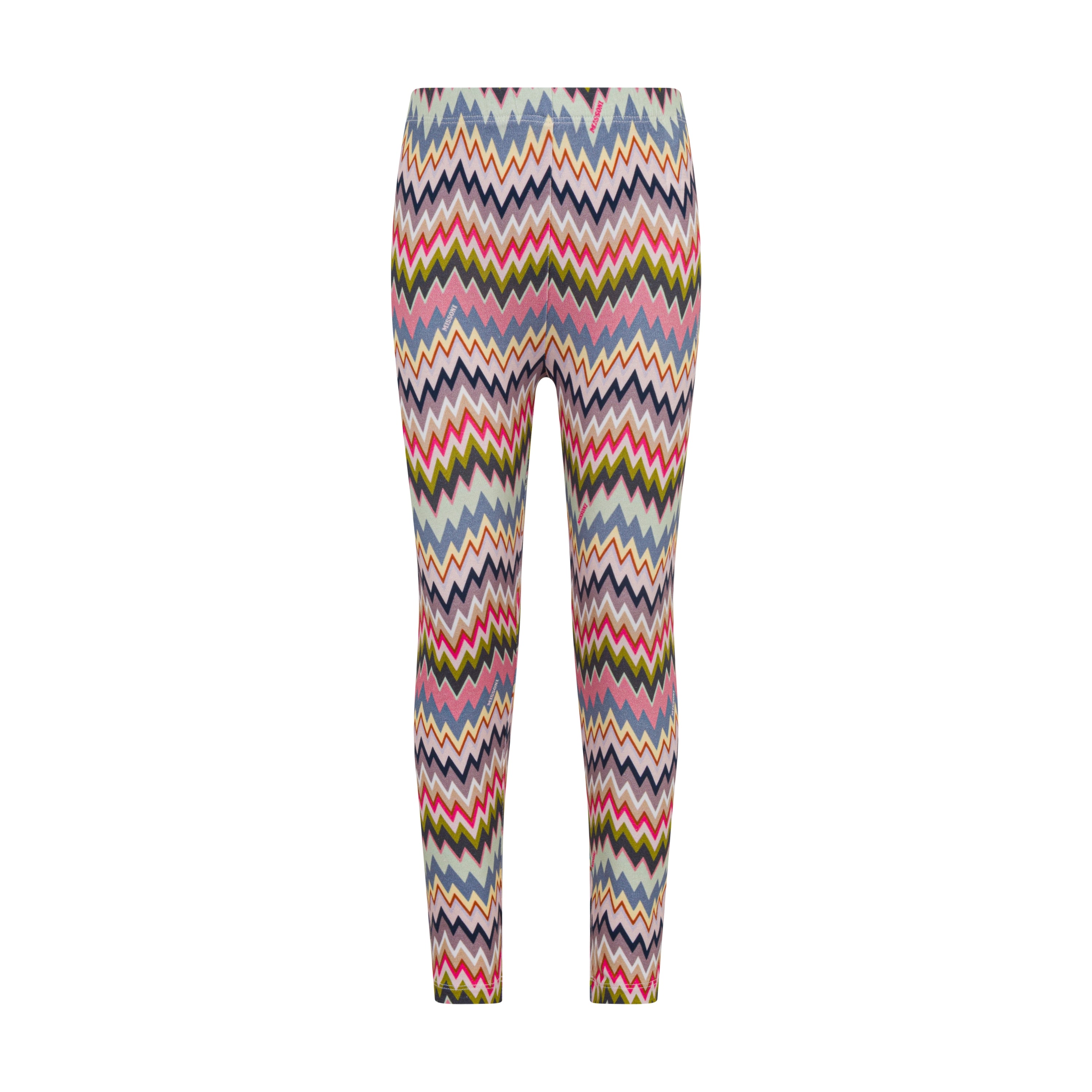 Missoni Kids Girls Pink Zig Zag Leggings Missoni Kids Girls Pink Zig Zag Leggings