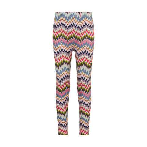 Missoni Kids Girls Pink Zig Zag Leggings Missoni Kids Girls Pink Zig Zag Leggings