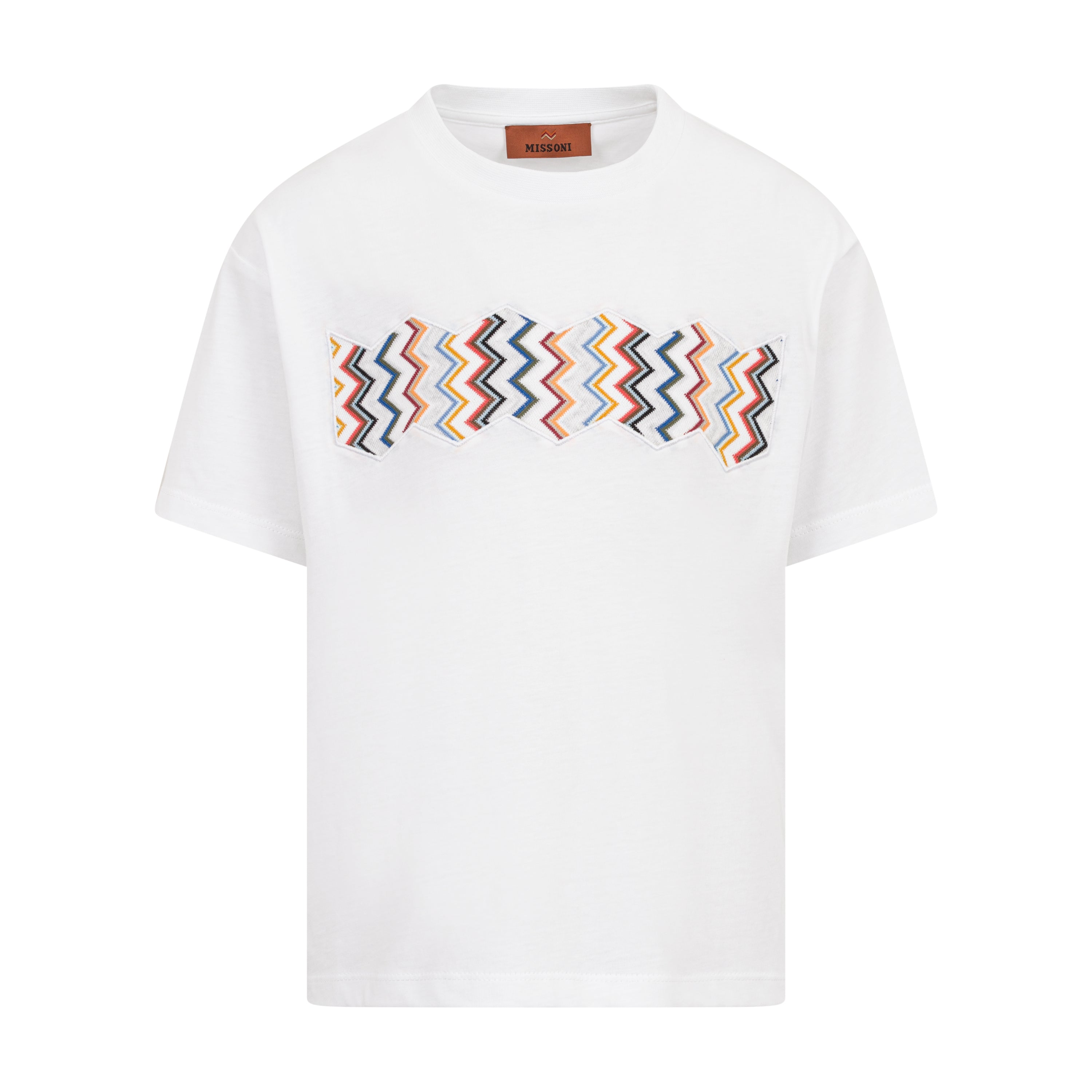 Missoni Kids Boys White Colourful T-Shirt Missoni Kids Boys White Colourful T-Shirt
