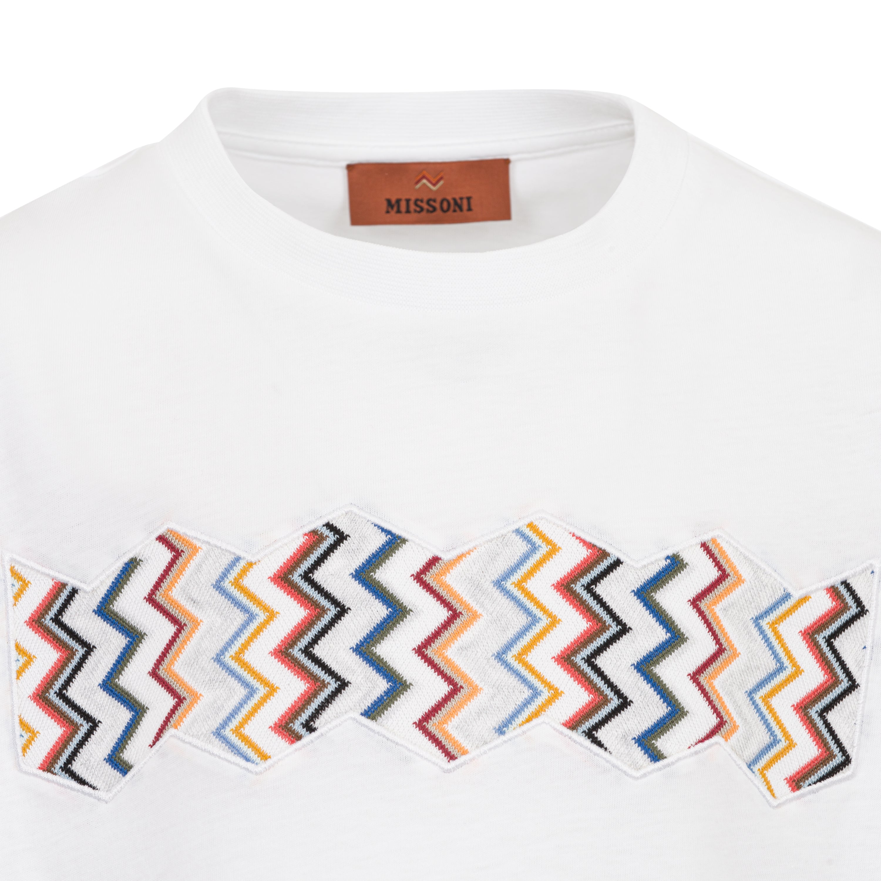 Missoni Kids Boys White Colourful T-Shirt Missoni Kids Boys White Colourful T-Shirt