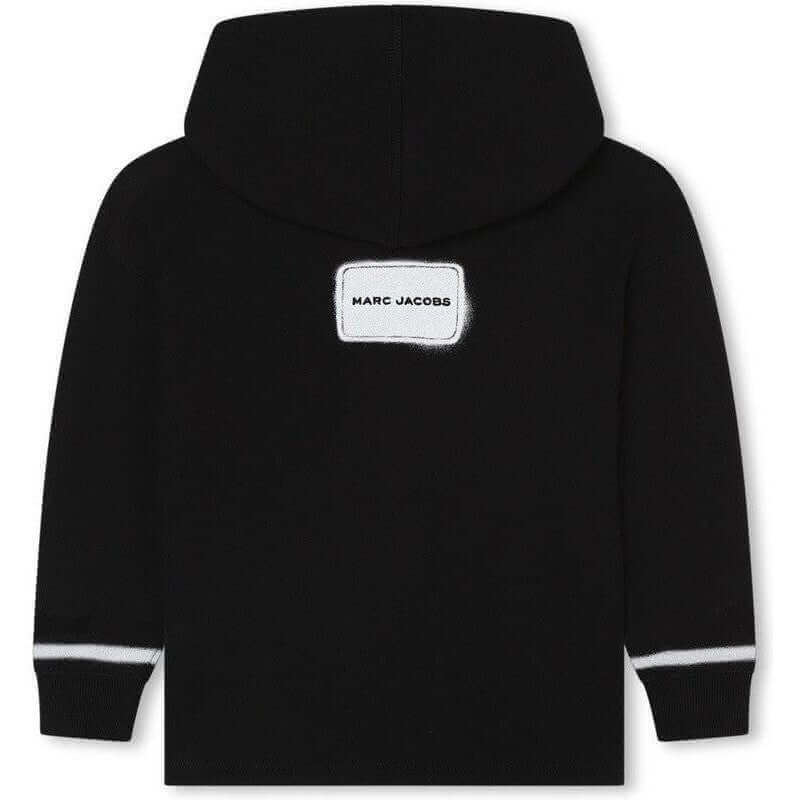 Marc Jacobs Boys Black & White Spraypaint Hoodie Marc Jacobs Boys Black & White Spraypaint Hoodie