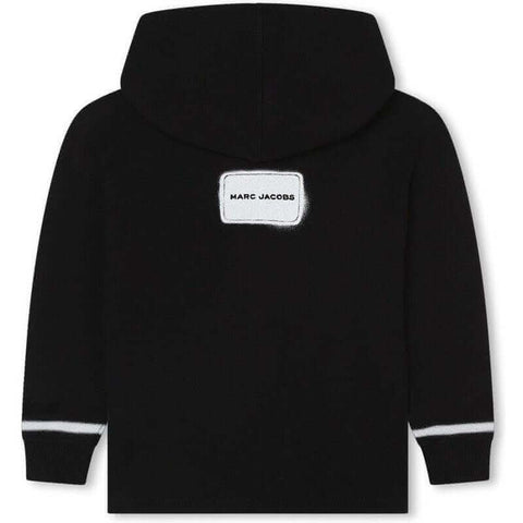 Marc Jacobs Boys Black & White Spraypaint Hoodie Marc Jacobs Boys Black & White Spraypaint Hoodie