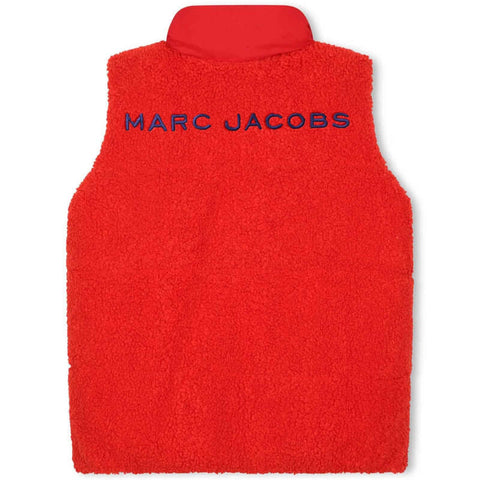 Marc Jacobs Boys Blue And Red Reversible Gilet Marc Jacobs Boys Blue And Red Reversible Gilet