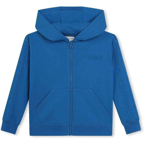 Marc Jacobs Boys Blue Embossed Hoodie Marc Jacobs Boys Blue Embossed Hoodie
