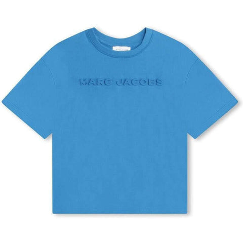 Marc Jacobs Boys Blue Embossed Short Sleeve T-Shirt Marc Jacobs Boys Blue Embossed Short Sleeve T-Shirt
