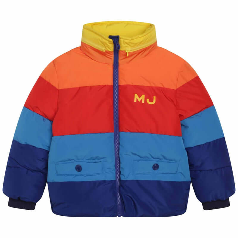 Marc Jacobs Boys Multi Coloured Puffer Jacket Marc Jacobs Boys Multi Coloured Puffer Jacket