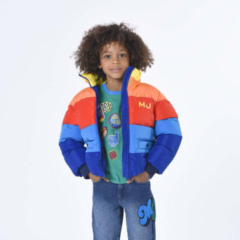 Marc Jacobs Boys Multi Coloured Puffer Jacket Marc Jacobs Boys Multi Coloured Puffer Jacket