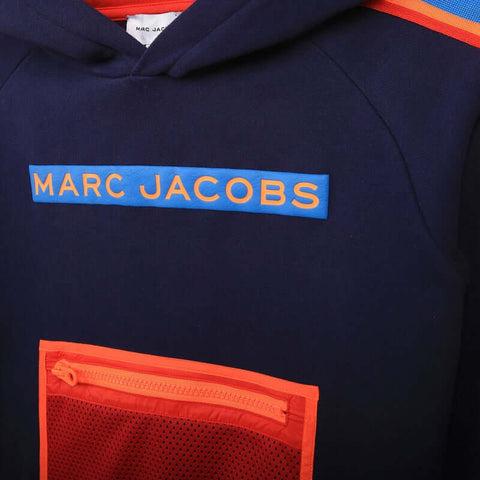 Marc Jacobs Boys Navy Hooded Sweatshirt Marc Jacobs Boys Navy Hooded Sweatshirt