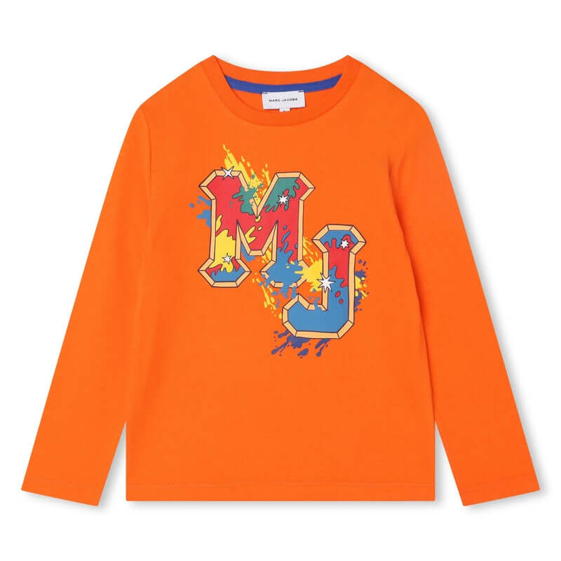Marc Jacobs Boys Orange Organic T-Shirt Marc Jacobs Boys Orange Organic T-Shirt