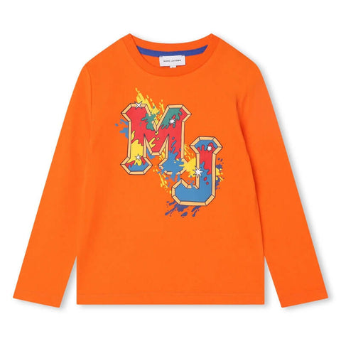 Marc Jacobs Boys Orange Organic T-Shirt Marc Jacobs Boys Orange Organic T-Shirt