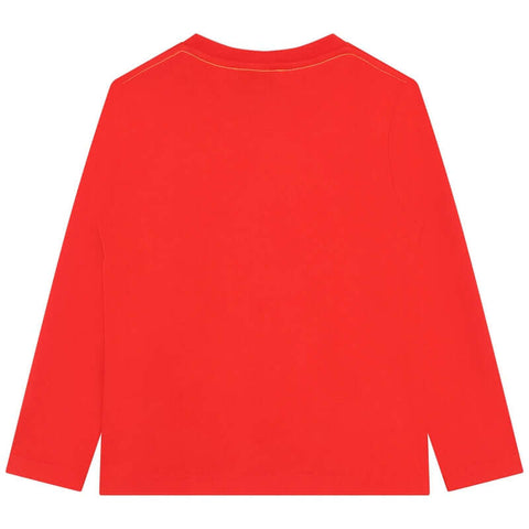 Marc Jacobs Boys Red Cotton Logo T-Shirt Marc Jacobs Boys Red Cotton Logo T-Shirt