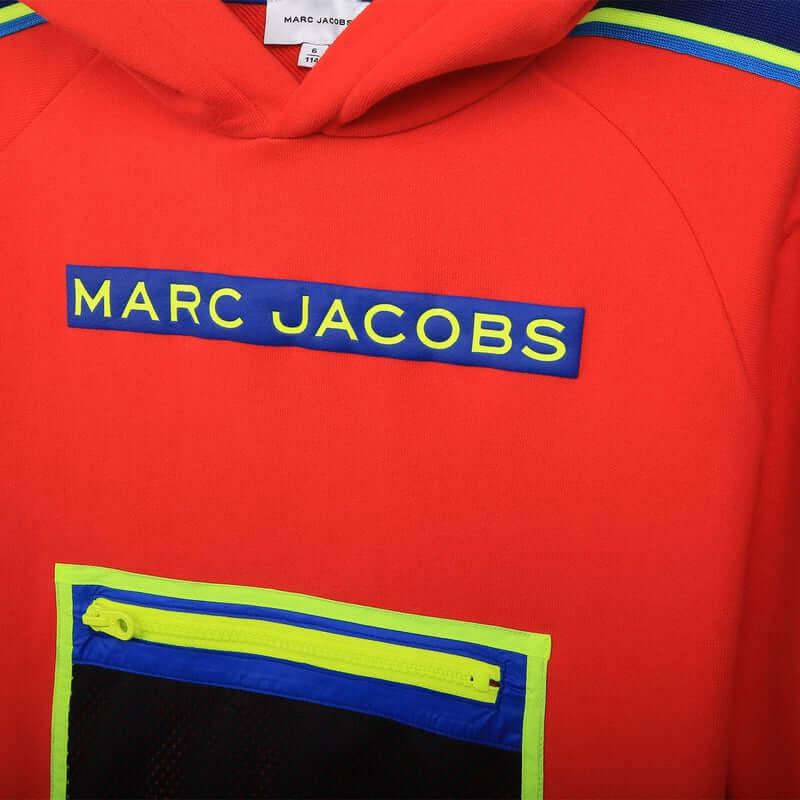 Marc Jacobs Boys Red Hooded Sweatshirt Marc Jacobs Boys Red Hooded Sweatshirt