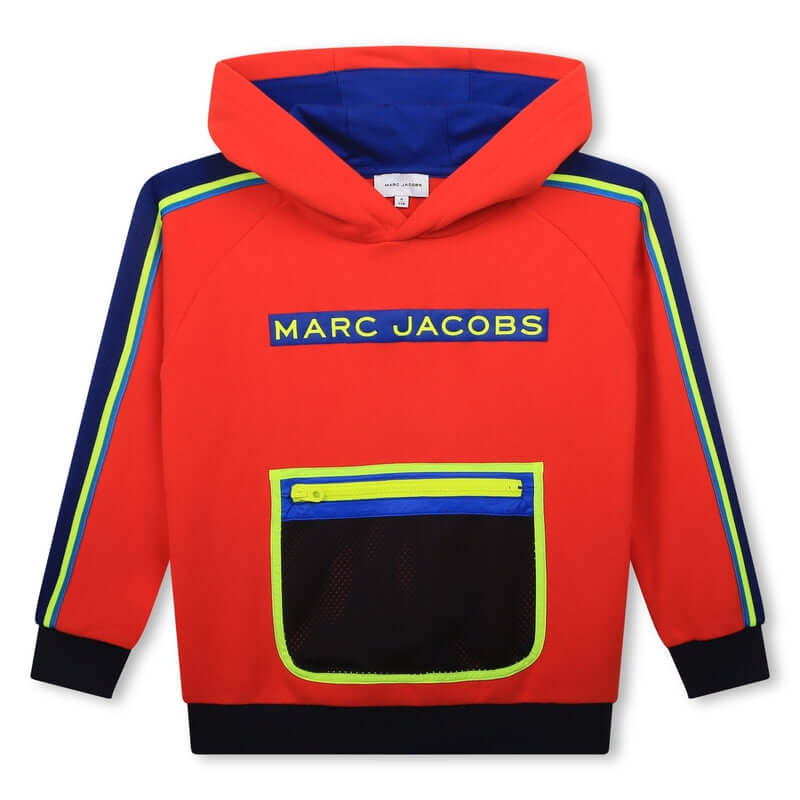 Marc Jacobs Boys Red Hooded Sweatshirt Marc Jacobs Boys Red Hooded Sweatshirt