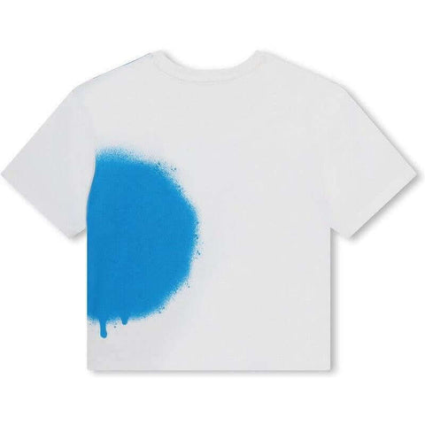 Marc Jacobs Boys White Graffiti Short Sleeve T-Shirt Marc Jacobs Boys White Graffiti Short Sleeve T-Shirt