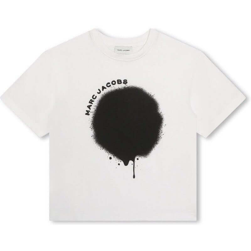 Marc Jacobs Boys White Spray Paint T-Shirt Marc Jacobs Boys White Spray Paint T-Shirt