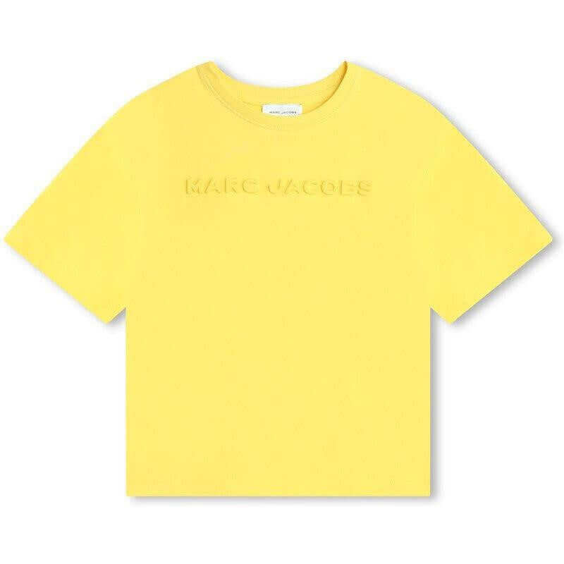 Marc Jacobs Boys Yellow Embossed Short Sleeve T-Shirt Marc Jacobs Boys Yellow Embossed Short Sleeve T-Shirt