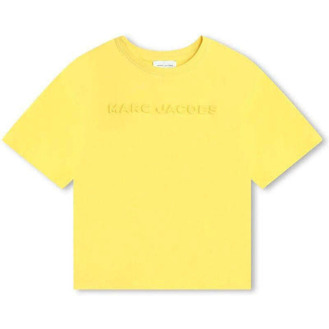 Marc Jacobs Boys Yellow Embossed Short Sleeve T-Shirt Marc Jacobs Boys Yellow Embossed Short Sleeve T-Shirt