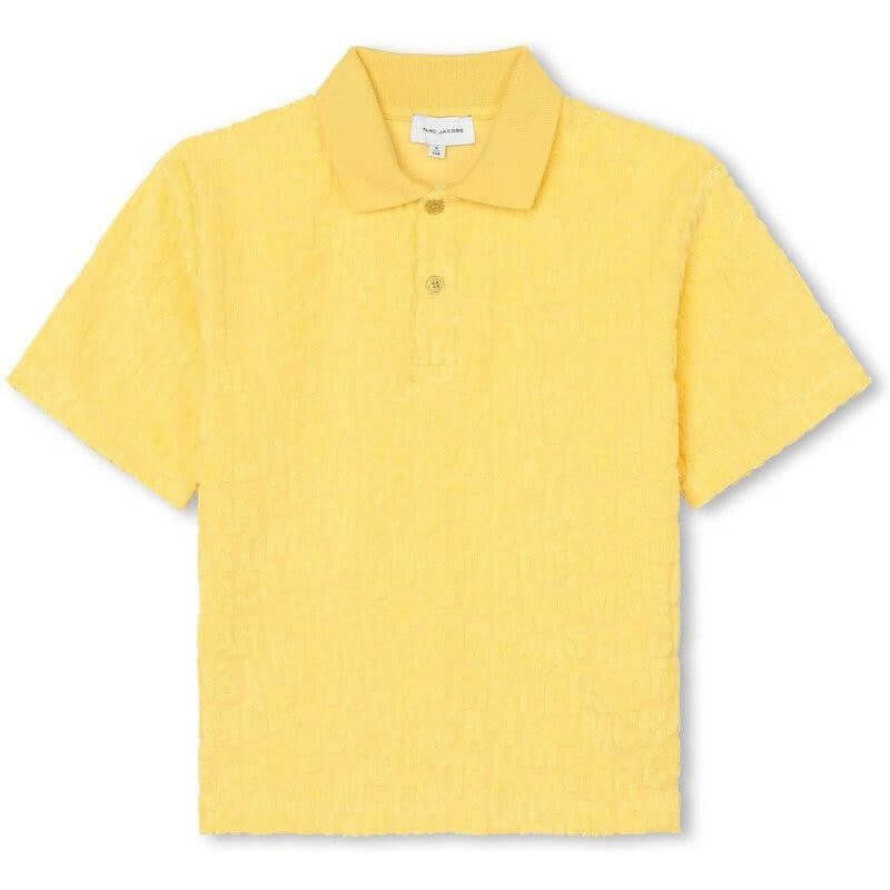 Marc Jacobs Boys Yellow Short Sleeve Towelling Polo Marc Jacobs Boys Yellow Short Sleeve Towelling Polo