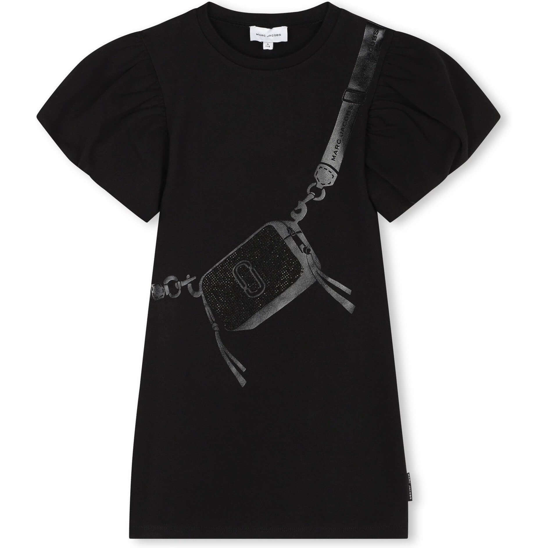 Marc Jacobs Girls Black Short Sleeved Bag Dress Marc Jacobs Girls Black Short Sleeved Bag Dress