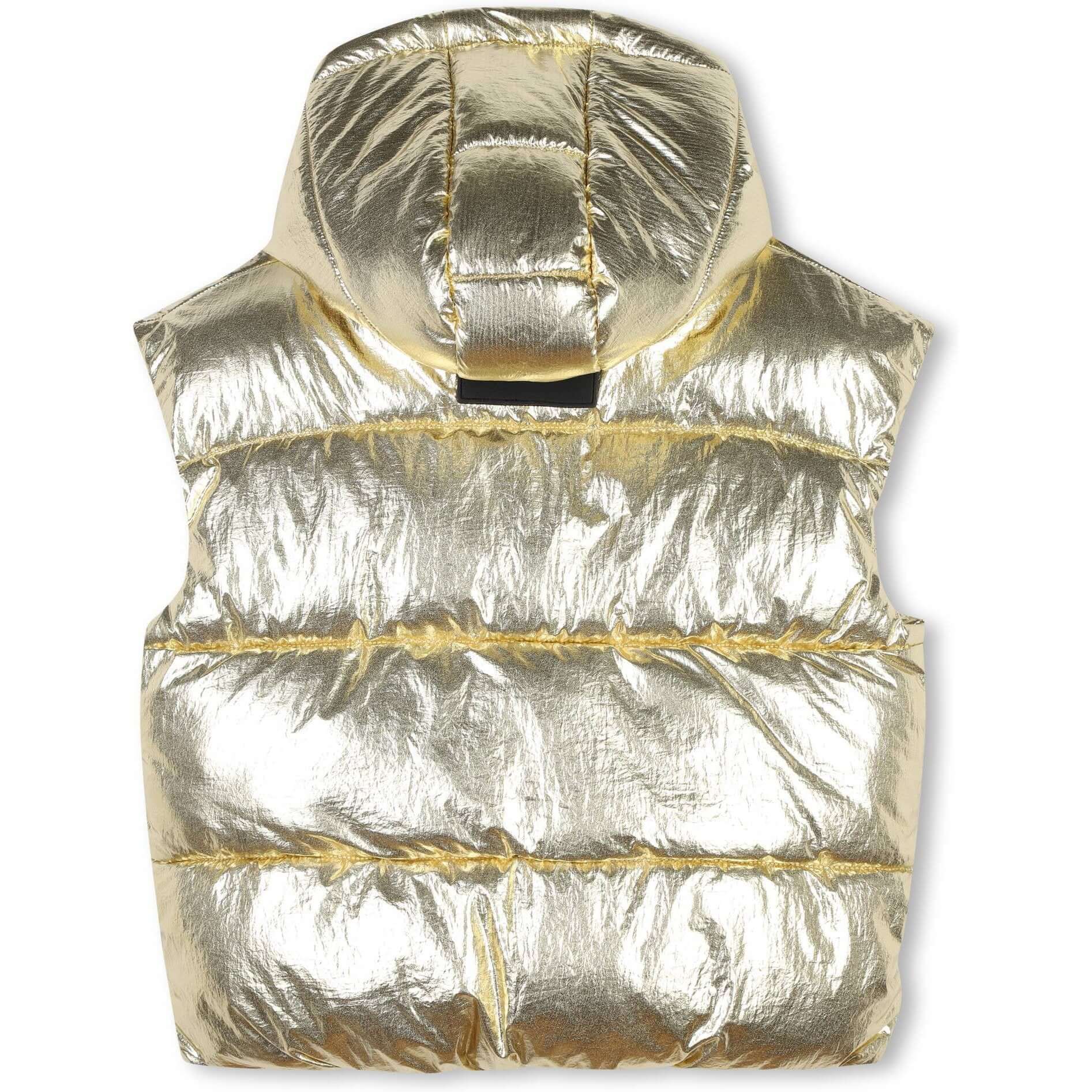 Marc Jacobs Girls Gold Puffer Gilet Marc Jacobs Girls Gold Puffer Gilet