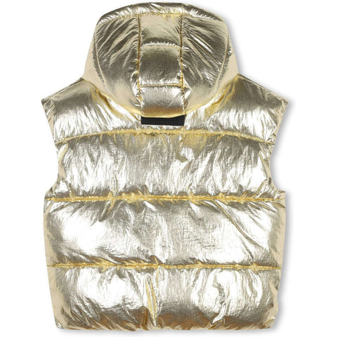 Marc Jacobs Girls Gold Puffer Gilet Marc Jacobs Girls Gold Puffer Gilet