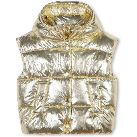 Marc Jacobs Girls Gold Puffer Gilet Marc Jacobs Girls Gold Puffer Gilet