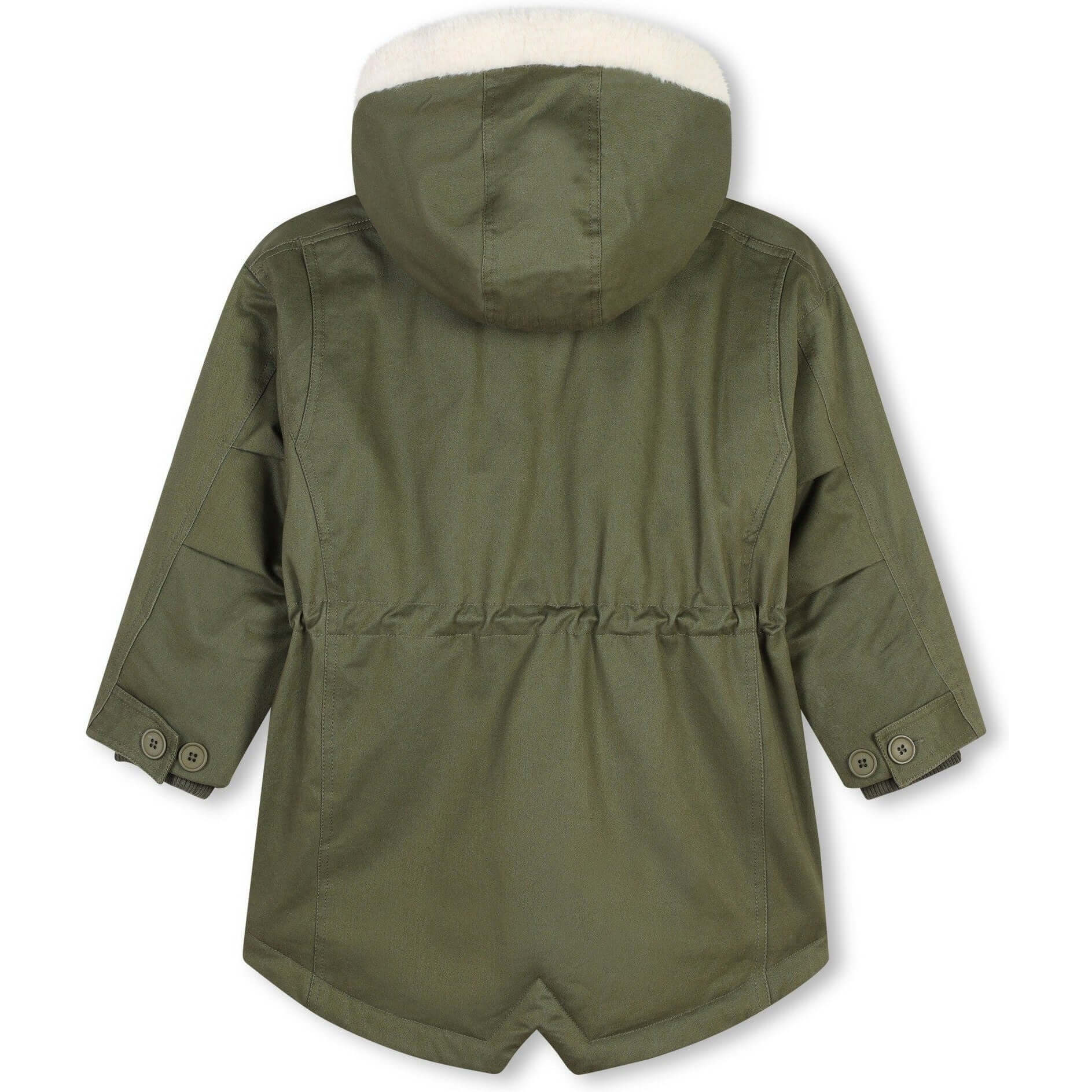Marc Jacobs Girls Khaki Hooded Parka Marc Jacobs Girls Khaki Hooded Parka