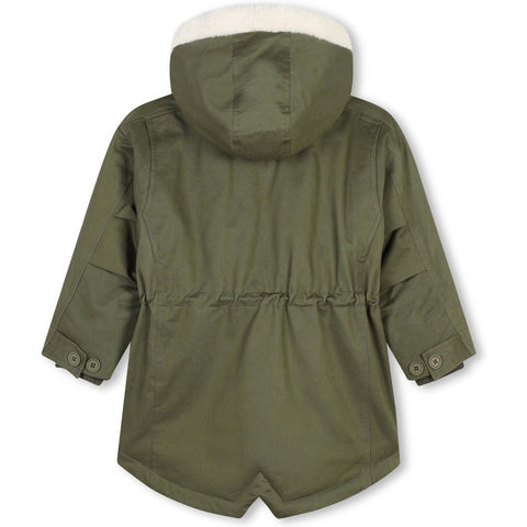 Marc Jacobs Girls Khaki Hooded Parka Marc Jacobs Girls Khaki Hooded Parka