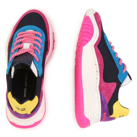 Marc Jacobs Girls Multicoloured Suede Trainers Marc Jacobs Girls Multicoloured Suede Trainers