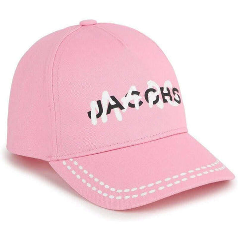Marc Jacobs Girls Pink Graffiti Logo Cap Marc Jacobs Girls Pink Graffiti Logo Cap