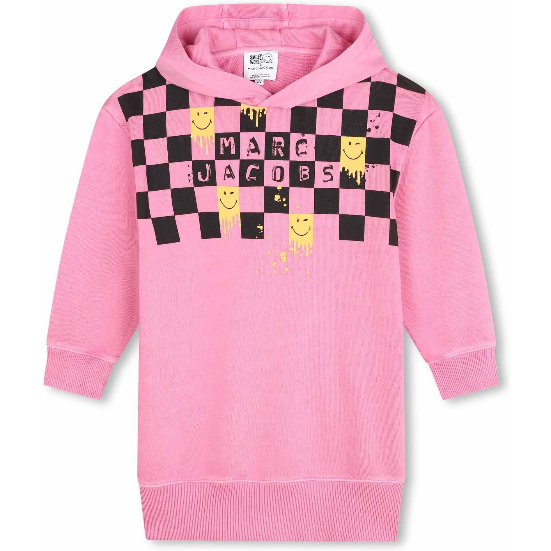 Marc Jacobs Girls Pink Hooded Dress Marc Jacobs Girls Pink Hooded Dress