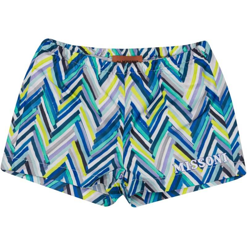 Missoni Kids Baby Boys Multi Coloured Zig Zag Shorts Missoni Kids Baby Boys Multi Coloured Zig Zag Shorts