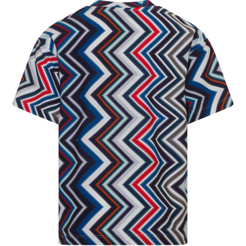 Missoni Kids Boys Multi Coloured Zig Zag T-Shirt Missoni Kids Boys Multi Coloured Zig Zag T-Shirt