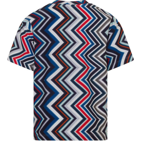 Missoni Kids Boys Multi Coloured Zig Zag T-Shirt Missoni Kids Boys Multi Coloured Zig Zag T-Shirt