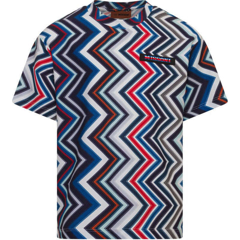 Missoni Kids Boys Multi Coloured Zig Zag T-Shirt Missoni Kids Boys Multi Coloured Zig Zag T-Shirt