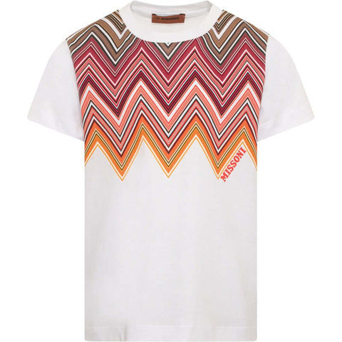 Missoni Kids Boys Red & Orange Zig Zag T-Shirt Missoni Kids Boys Red & Orange Zig Zag T-Shirt