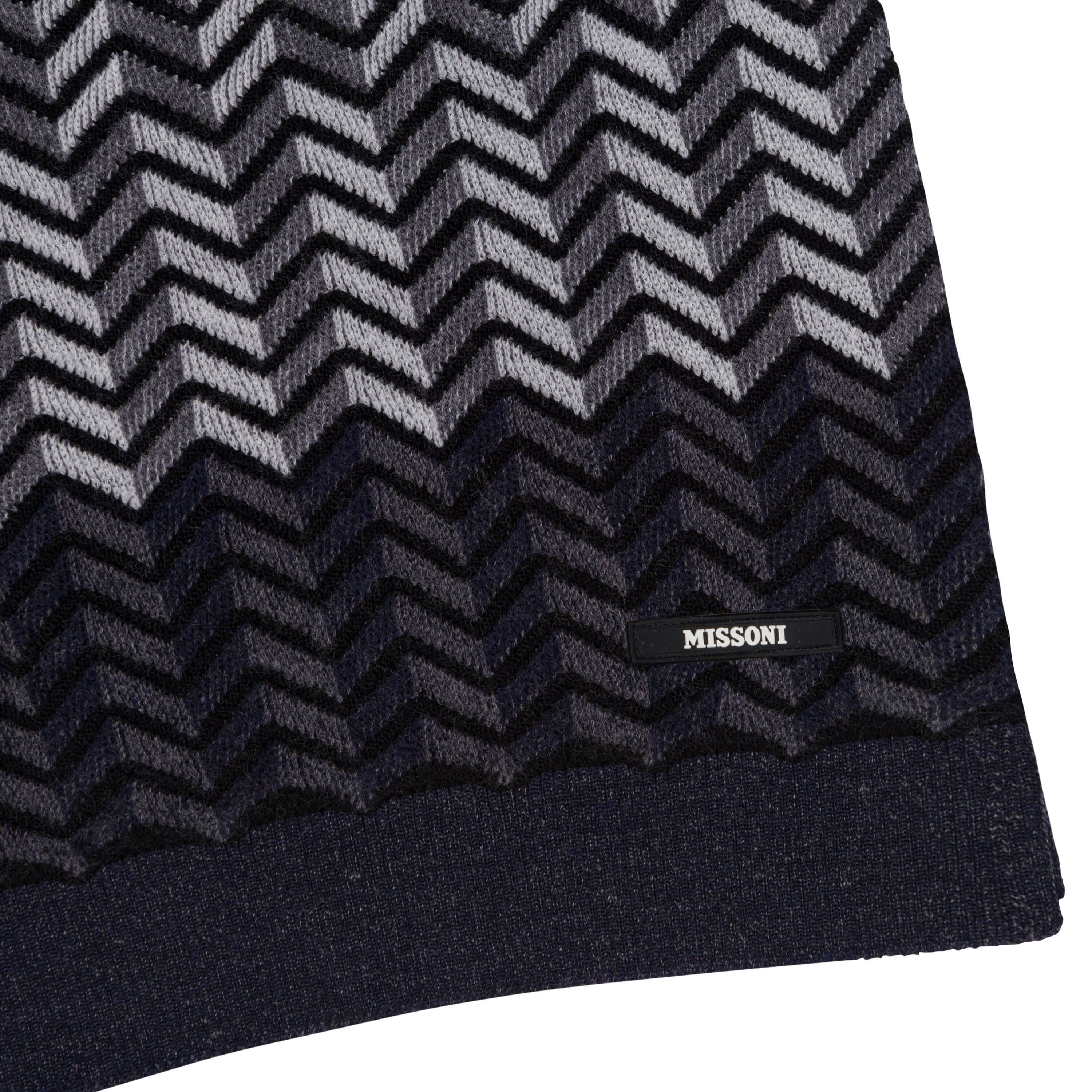 Missoni Kids Boys Wool Black/Grey Hat Missoni Kids Boys Wool Black/Grey Hat