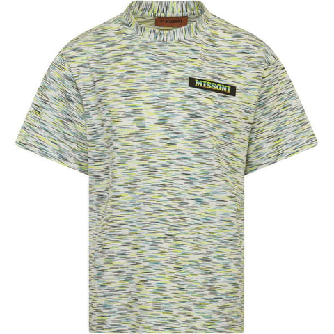 Missoni Kids Boys Yellow & Green Patterned T-Shirt Missoni Kids Boys Yellow & Green Patterned T-Shirt