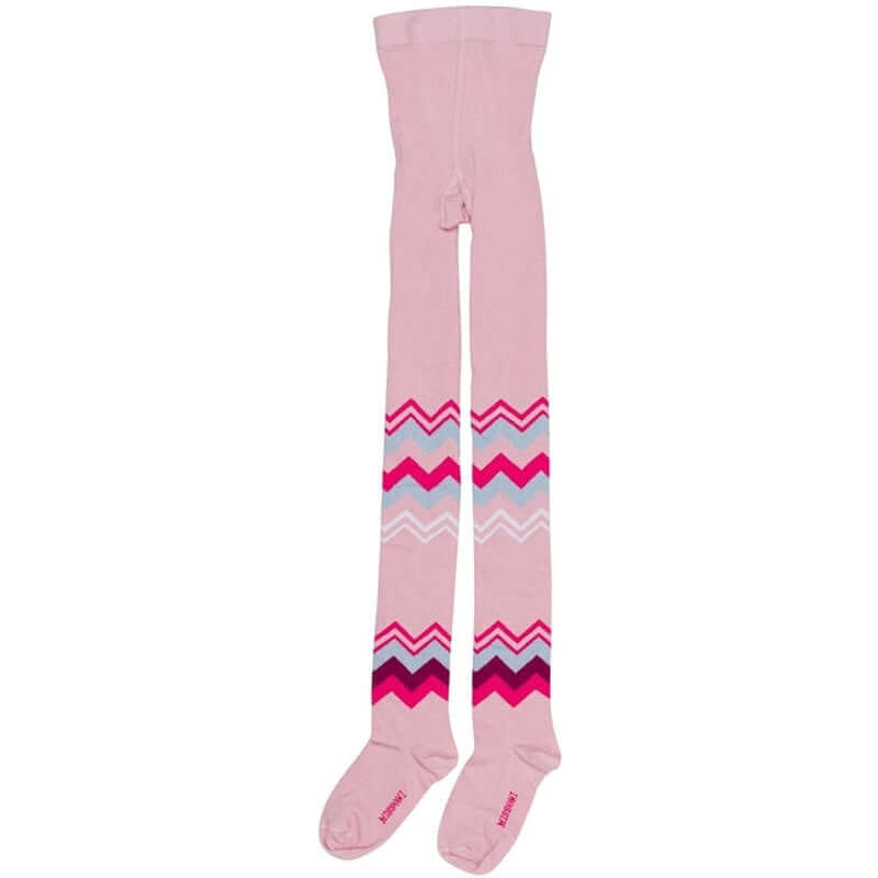 Missoni Kids Girls Pink Zig Zag Tights Missoni Kids Girls Pink Zig Zag Tights