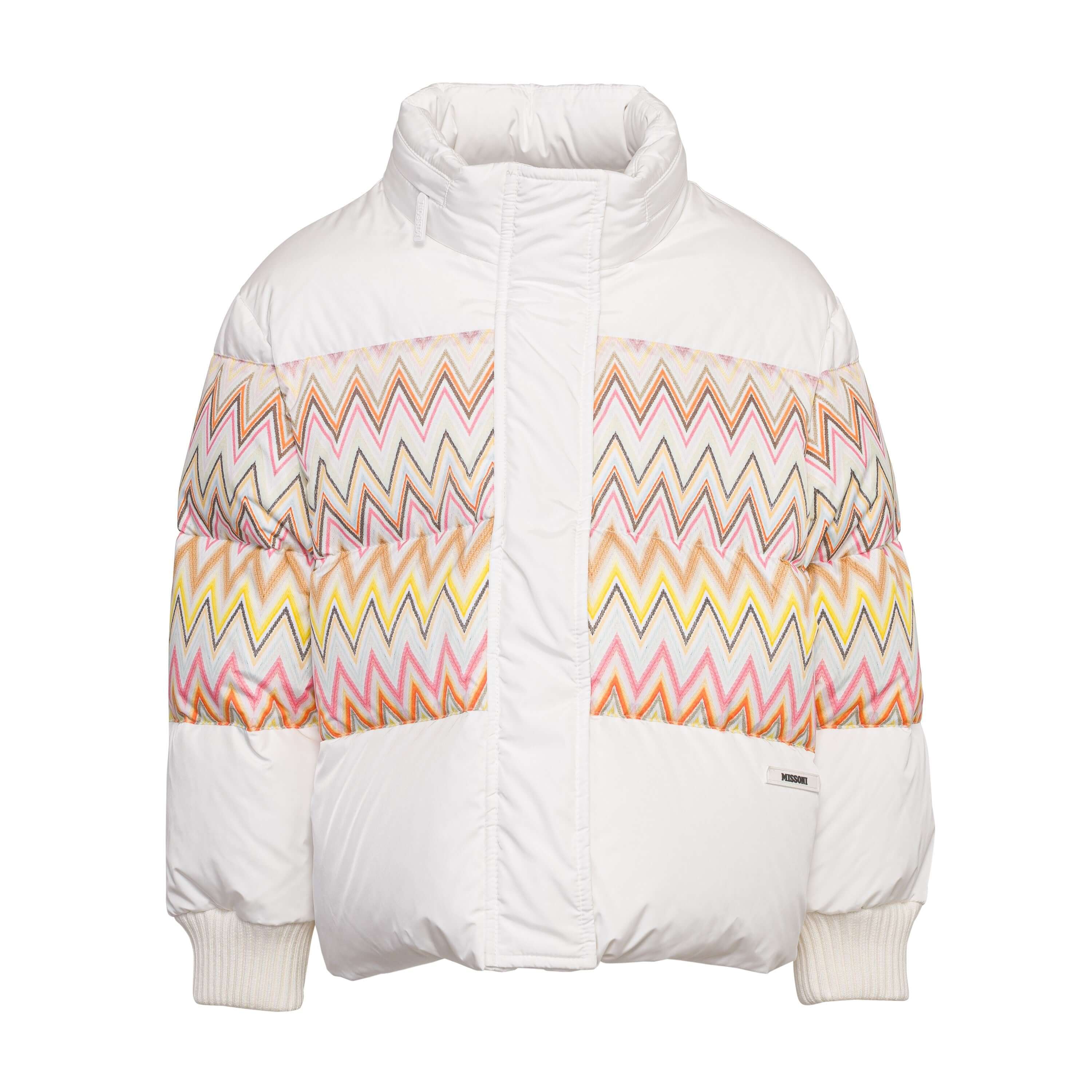 Missoni Kids Girls White Puffer Coat Missoni Kids Girls White Puffer Coat