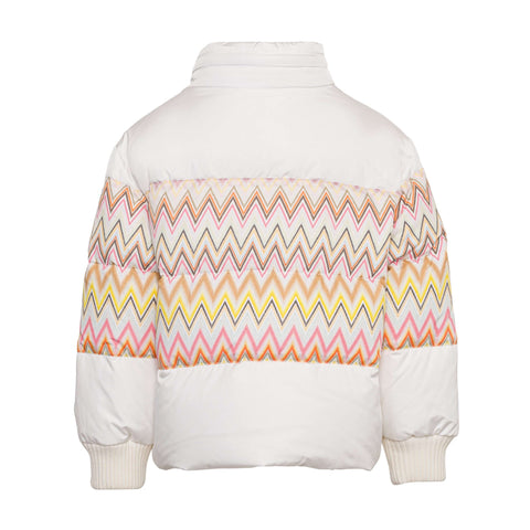 Missoni Kids Girls White Puffer Coat Missoni Kids Girls White Puffer Coat