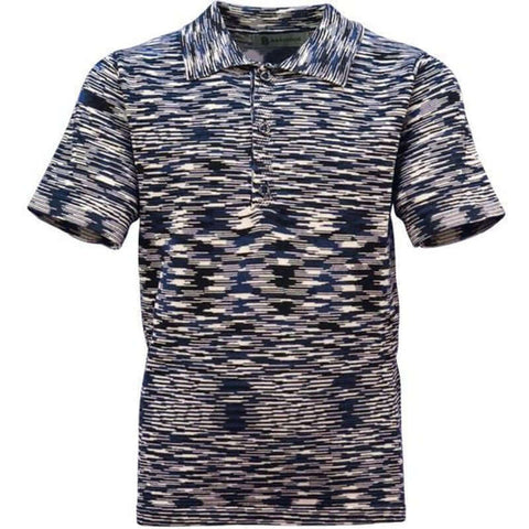 Moda Bandidos Boys Navy Space-Dye Short Sleeve Polo Moda Bandidos Boys Navy Space-Dye Short Sleeve Polo