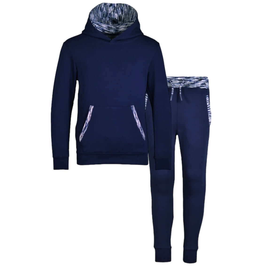 Moda Bandidos Boys Navy Space-Dye Trim Tracksuit Moda Bandidos Boys Navy Space-Dye Trim Tracksuit