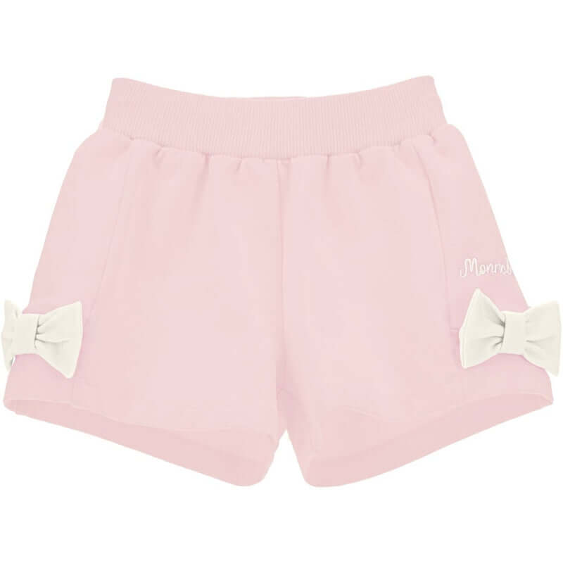 Monnalisa Baby Girls Pink Bow Shorts