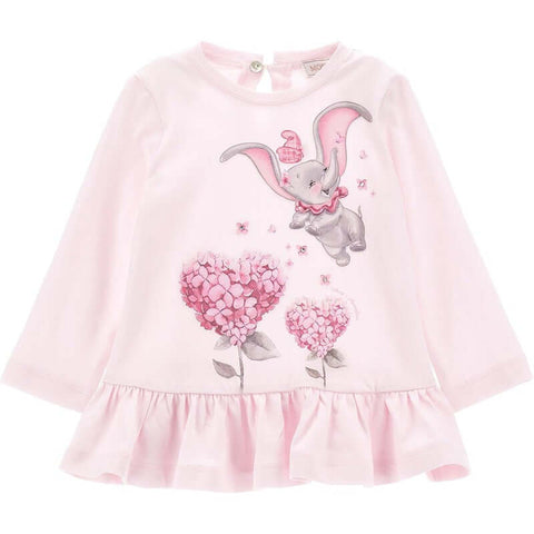 Monnalisa Baby Girls Pink Dumbo Legging Set Monnalisa Baby Girls Pink Dumbo Legging Set