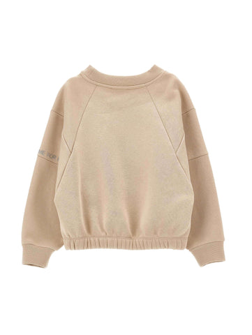 Monnalisa Girls Beige Sweatshirt & Joggers Monnalisa Girls Beige Sweatshirt & Joggers