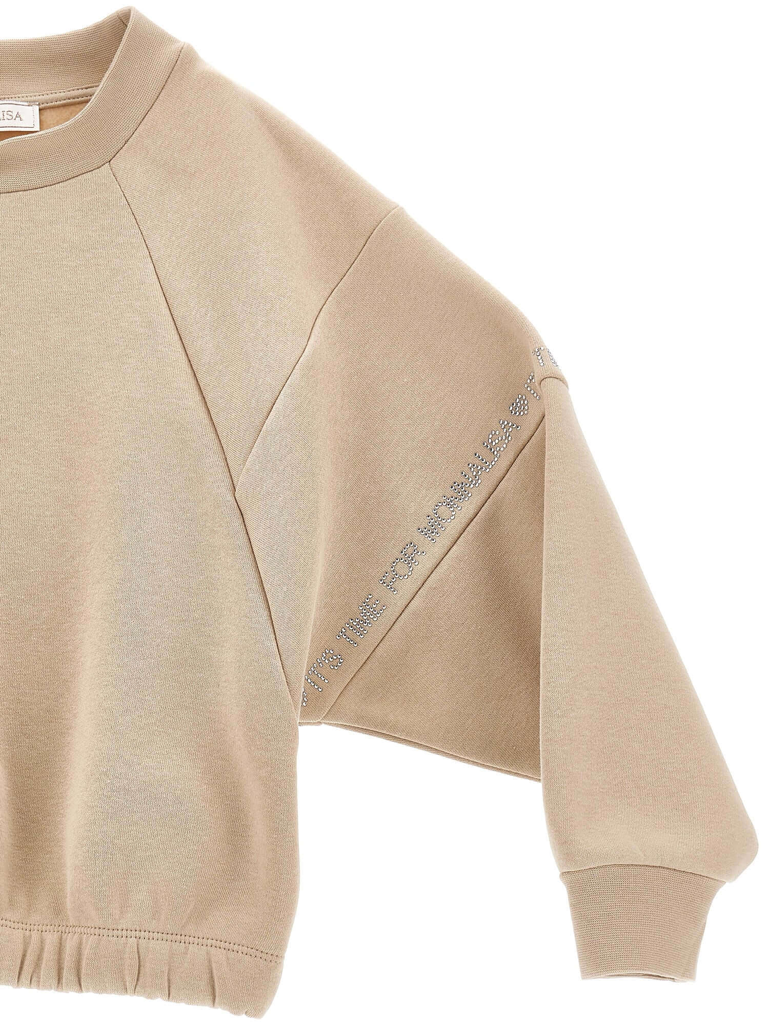 Monnalisa Girls Beige Sweatshirt & Joggers Monnalisa Girls Beige Sweatshirt & Joggers