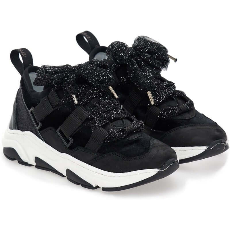 Monnalisa Girls Black Trainer Monnalisa Girls Black Trainer