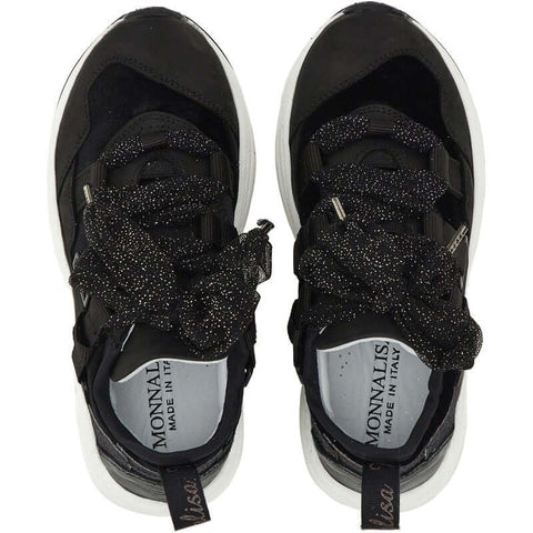 Monnalisa Girls Black Trainer Monnalisa Girls Black Trainer